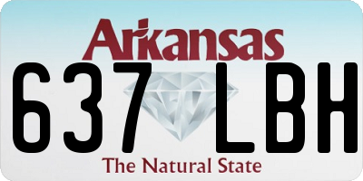 AR license plate 637LBH