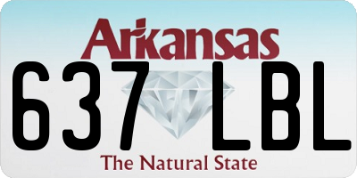 AR license plate 637LBL
