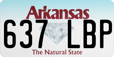AR license plate 637LBP