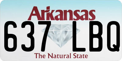 AR license plate 637LBQ