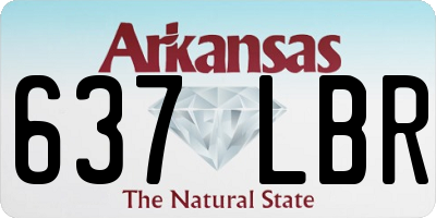 AR license plate 637LBR