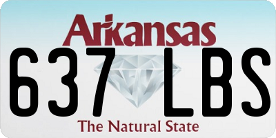AR license plate 637LBS