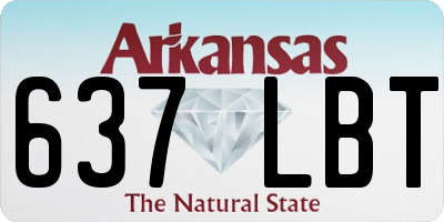 AR license plate 637LBT