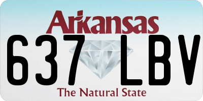 AR license plate 637LBV