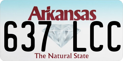 AR license plate 637LCC
