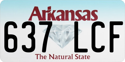 AR license plate 637LCF