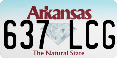 AR license plate 637LCG
