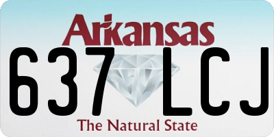 AR license plate 637LCJ