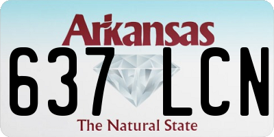 AR license plate 637LCN