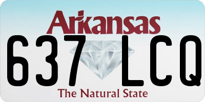 AR license plate 637LCQ