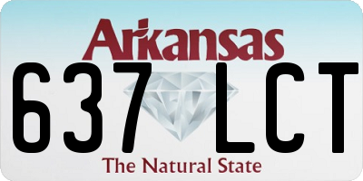 AR license plate 637LCT