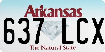 AR license plate 637LCX