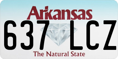 AR license plate 637LCZ