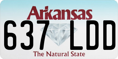 AR license plate 637LDD