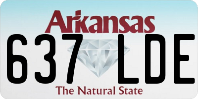 AR license plate 637LDE