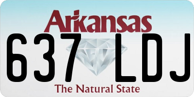 AR license plate 637LDJ