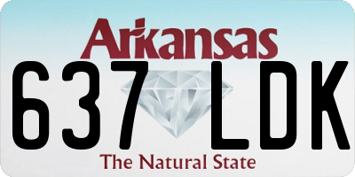AR license plate 637LDK