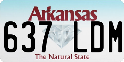 AR license plate 637LDM