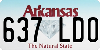 AR license plate 637LDO