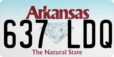 AR license plate 637LDQ