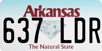 AR license plate 637LDR