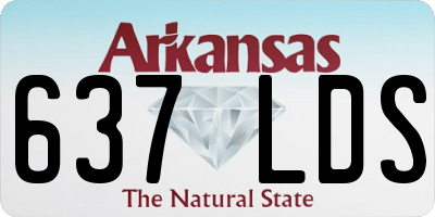 AR license plate 637LDS