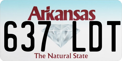 AR license plate 637LDT