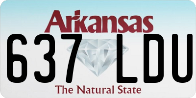 AR license plate 637LDU