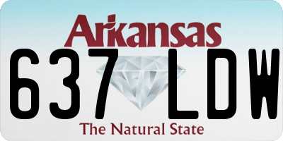 AR license plate 637LDW