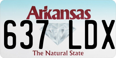 AR license plate 637LDX