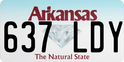AR license plate 637LDY