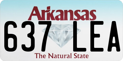 AR license plate 637LEA