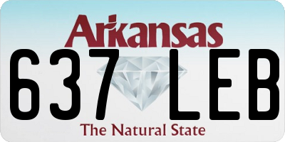 AR license plate 637LEB