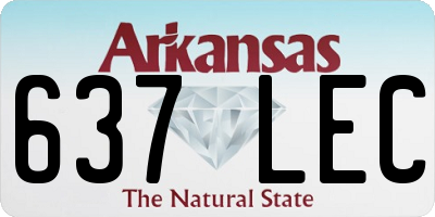 AR license plate 637LEC