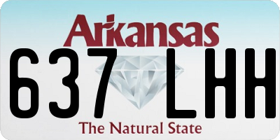 AR license plate 637LHH