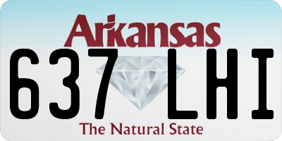 AR license plate 637LHI