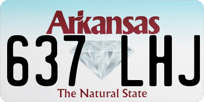 AR license plate 637LHJ