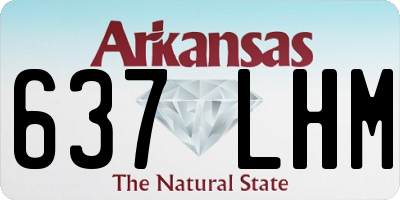 AR license plate 637LHM