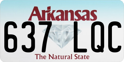 AR license plate 637LQC