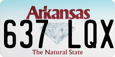 AR license plate 637LQX
