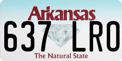 AR license plate 637LRO