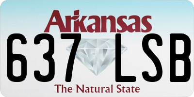 AR license plate 637LSB