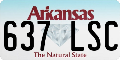 AR license plate 637LSC