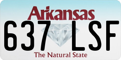AR license plate 637LSF