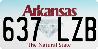 AR license plate 637LZB