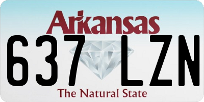 AR license plate 637LZN
