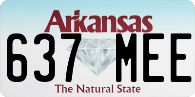 AR license plate 637MEE