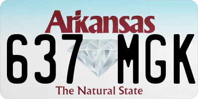 AR license plate 637MGK