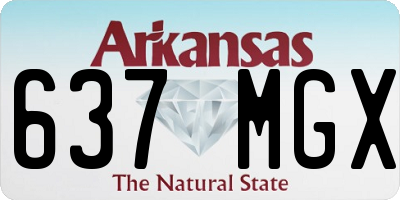 AR license plate 637MGX