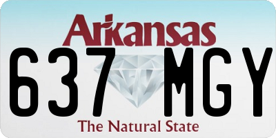 AR license plate 637MGY